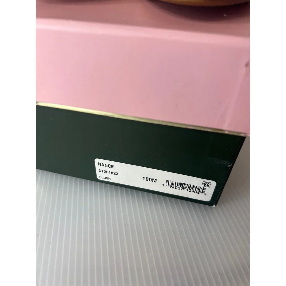 NIB- Kate Spade blush pink metallic tassel pointed-toe flats size 10